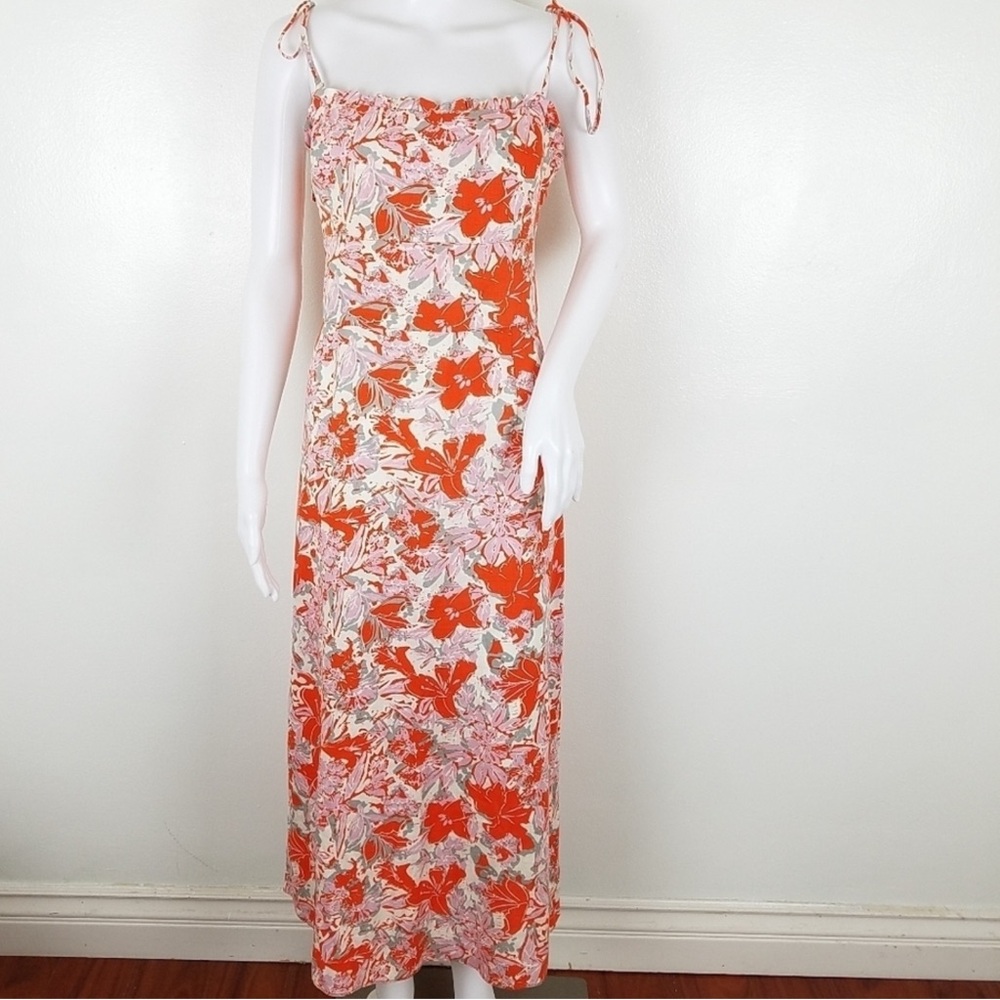 NWT Free People Red Floral Midi Dress